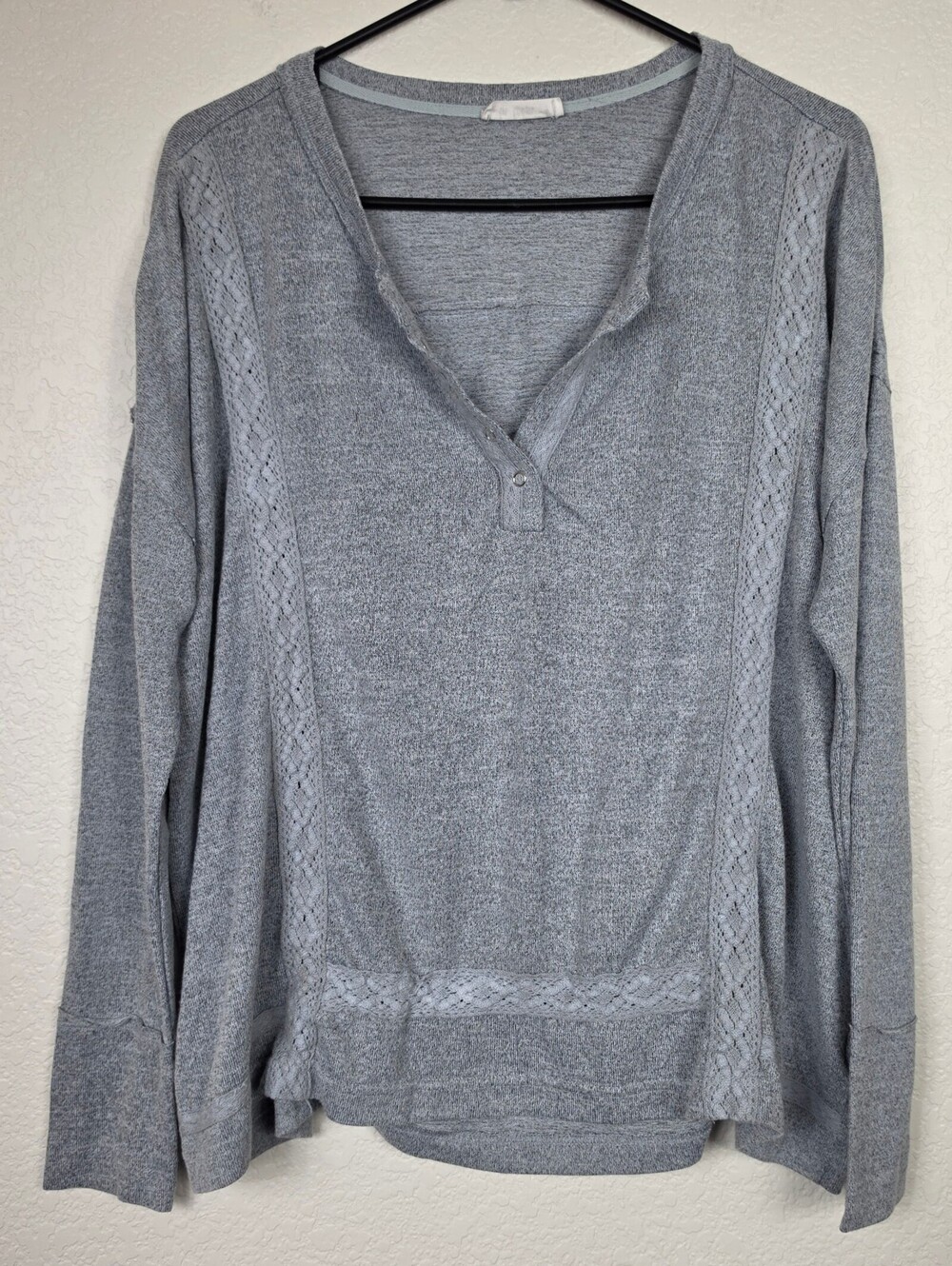 In Loom Medium Grey Gray Blouse